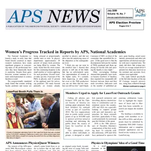 APS News July 2009