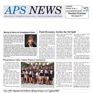 APS News July 2010