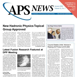 APS News January 2002