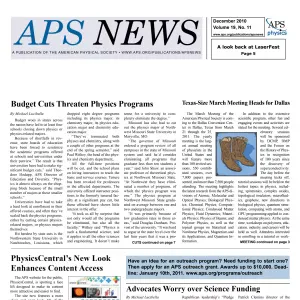 APS News December 2010