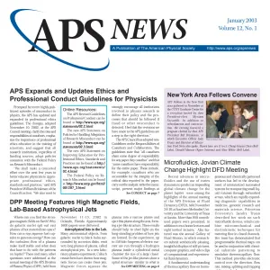 APS News January 2003