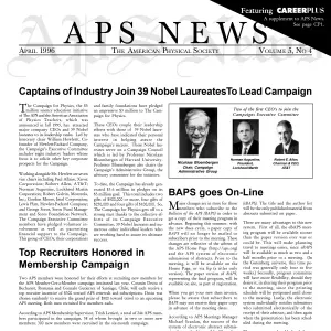 APS News April 1996