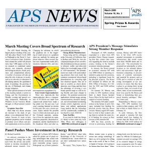 APS News March 2009