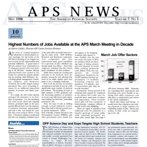 APS News May 1998