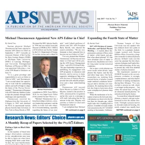 APS News July 2017