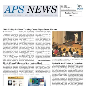 APS News July 2008