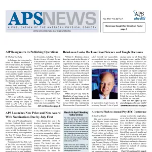 APS News May 2013