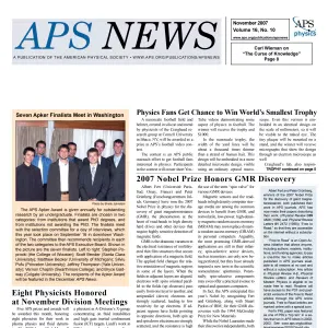 APS News November 2007