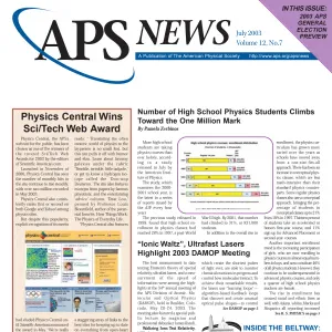 APS News July 2003