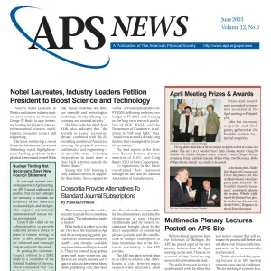 APS News June 2003