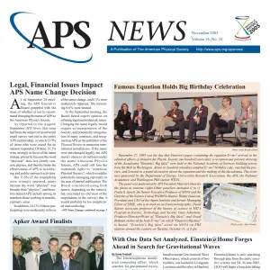 APS News November 2005