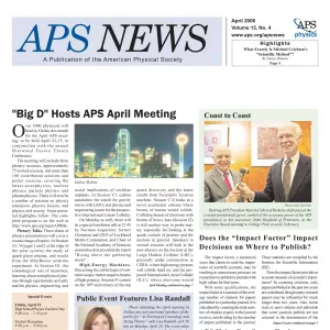 APS News April 2006