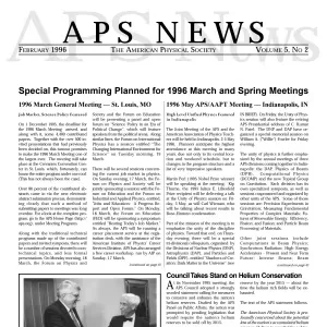 APS News February 1996