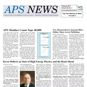 APS News February 2011