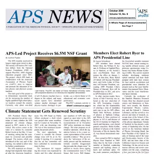 APS News October 2009