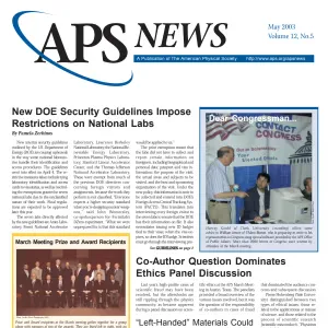 APS News May 2003