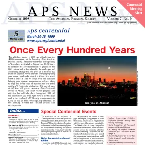 APS News October 1998