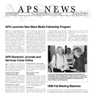 APS News October 1996