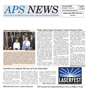 APS News November 2008