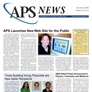 APS News December 2000