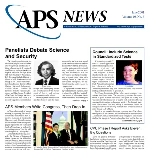 APS News June 2001