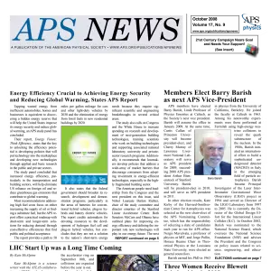 APS News October 2008