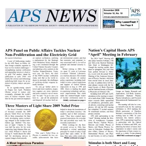 APS News November 2009