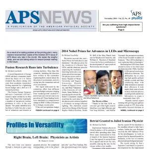 APS News November 2014