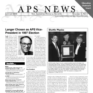 APS News January 1998