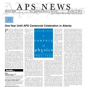 APS News March 1998