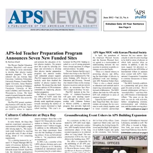 APS News June 2012