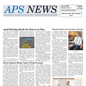 APS News January 2009