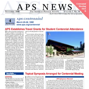 APS News November 1998