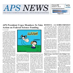 APS News February 2008