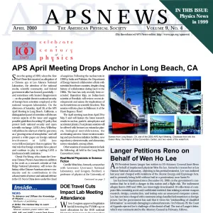 APS News April 2000