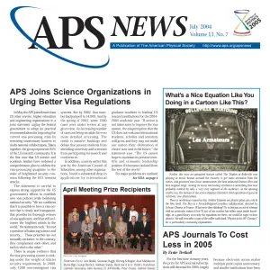 APS News July 2004