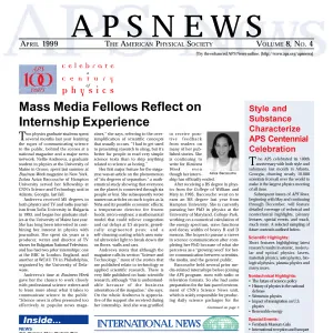 APS News April 1999