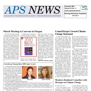 APS News December 2009