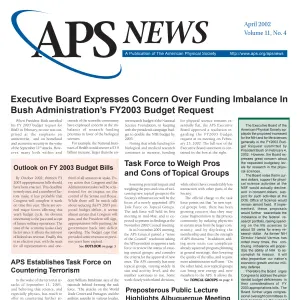 APS News April 2002