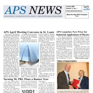 APS News January 2008