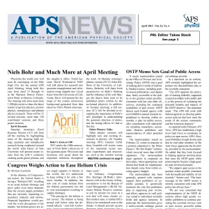 APS News April 2013